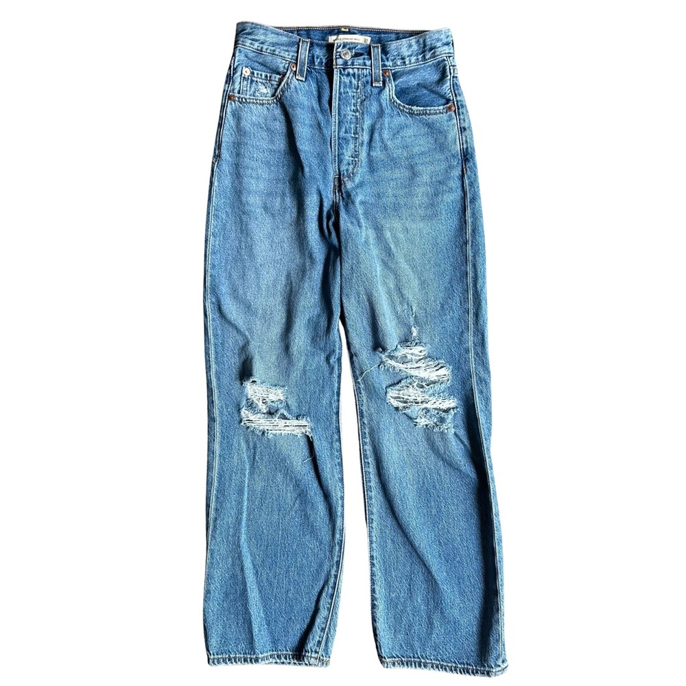 Levi’s Ribcage Straight Ankle Jeans Size 25 Pre-Loved